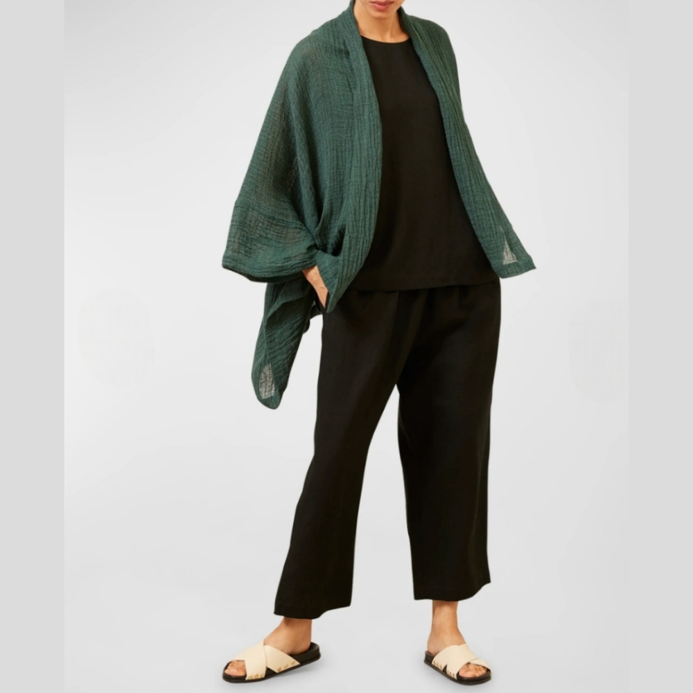 Eskander New Zealand Wool Elastic Waistband Front Pocket Pants Trousers ✨️🆕️